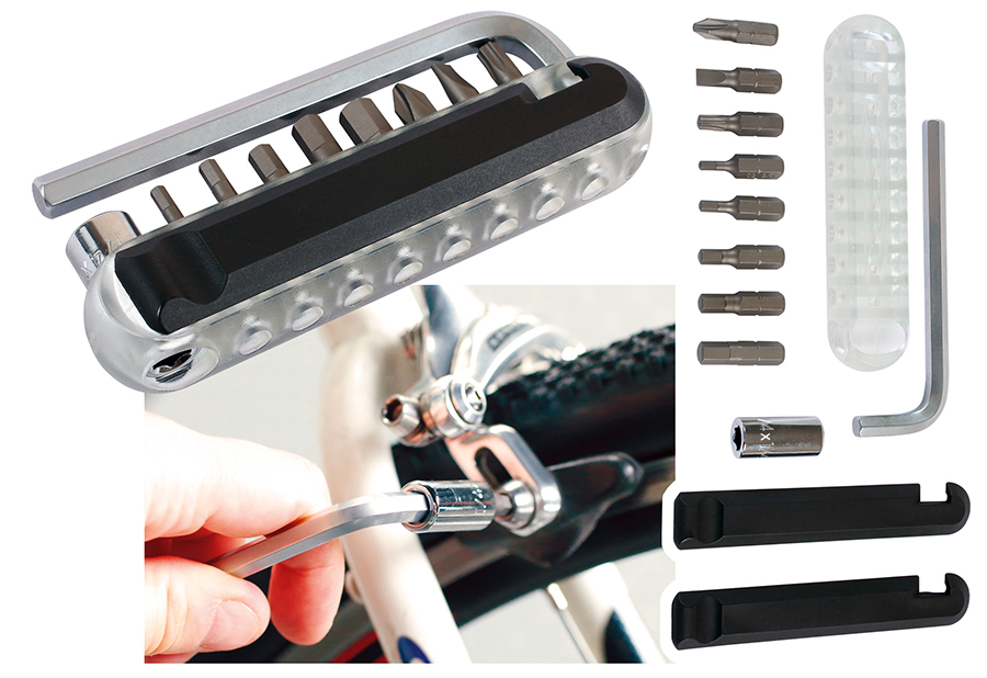 Handy and useful new 12 piece bicycle tool kit from Kamasa
