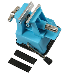 Innovative suction-base mini-vice has a multitude of uses