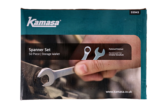 Laser Tools 55943 Assorted Spanner Set 50pc