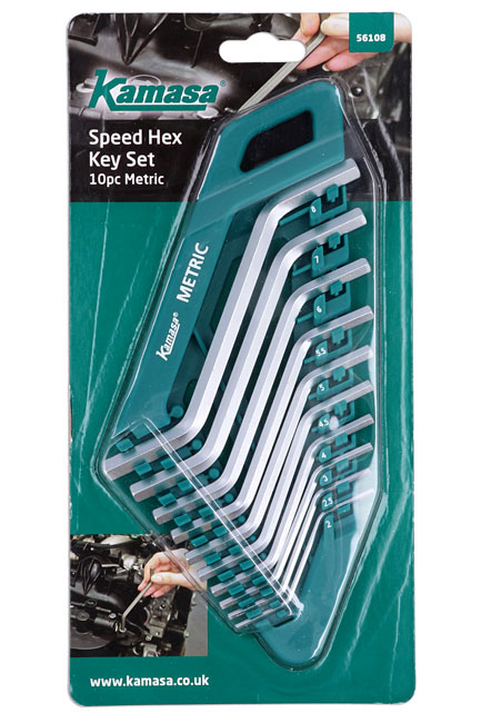 Kamasa 56108 Speed Hex Key Set 10pc