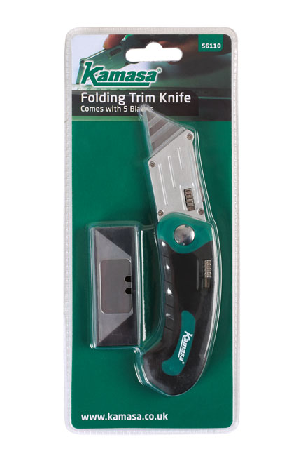 Laser Tools 56110 Folding Trim Knife c/w 5 Blades