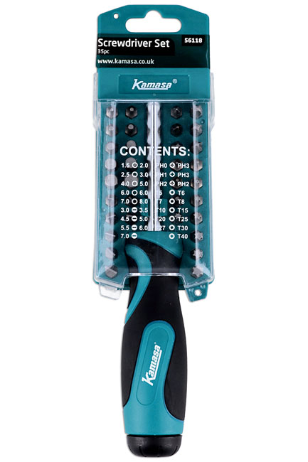 Kamasa 56118 Screwdriver Set 35pc