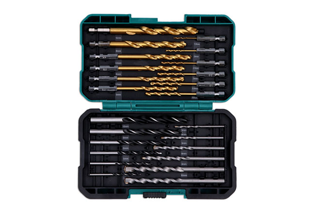 Kamasa 56151 Assorted Drill Set in Storage Case 24pc