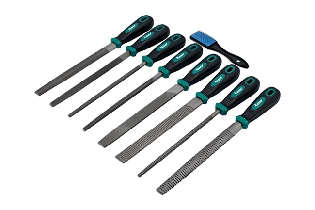 Kamasa 56154 Metal & Woodworking File Set 9pc