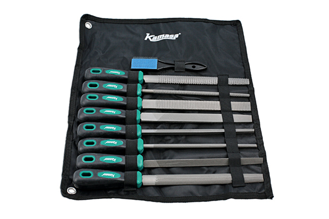 Kamasa 56154 Metal & Woodworking File Set 9pc