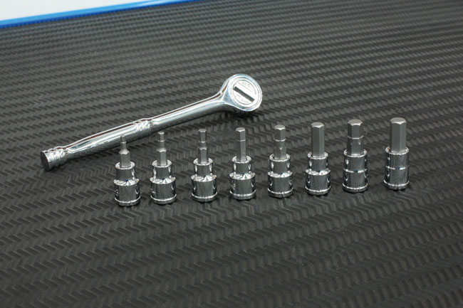 Kamasa 56155 Hex Bit Socket Set 3/8"D 8pc
