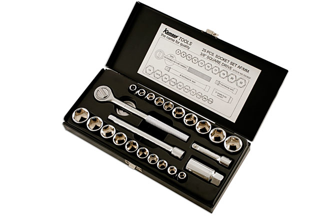 Laser Tools SS3622 Socket Set 3/8"D, 25pc