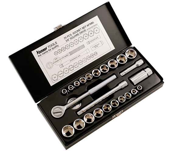 Laser Tools SS3622 Socket Set 3/8"D, 25pc