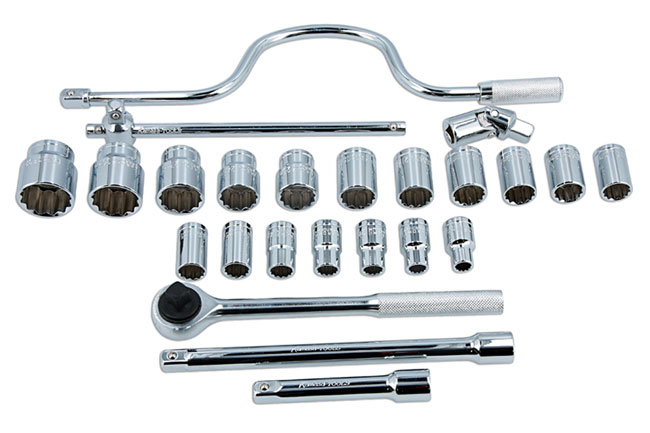Laser Tools SS4710 Socket Set 1/2"D 24pc