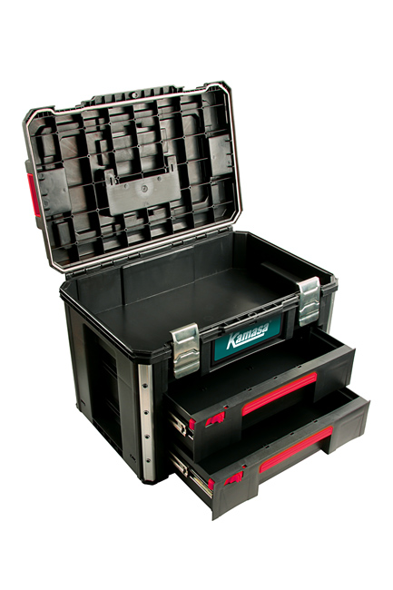 Kamasa 56171 Modular Rolling Toolbox 3pc - with 100kg Load Capacity