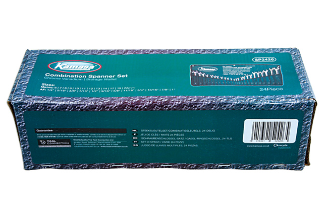Kamasa SP2426 Combination Spanner Set 24pc